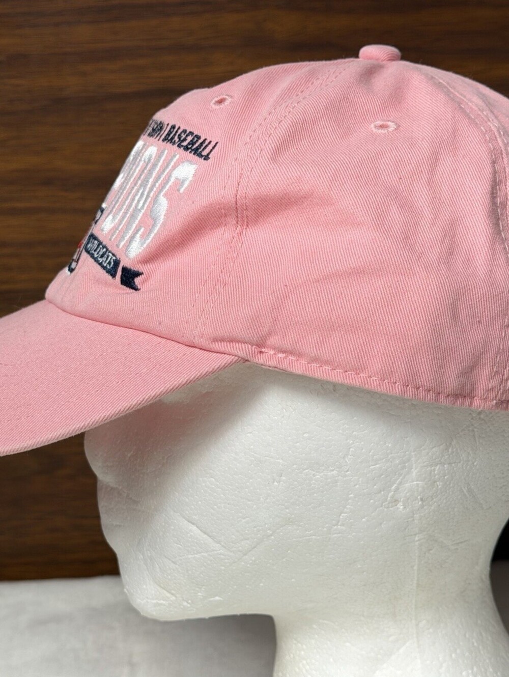 47 Brand Arizona Wildcats 2012 NCAA Baseball Champions Hat Pink Womens OSFA - Picture 2 of 6